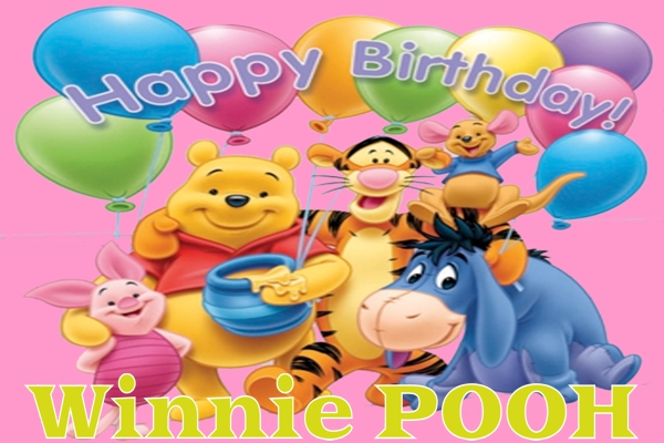 Pooh-Partydekoration-und-Luftballons-zum-Kindergeburtstag