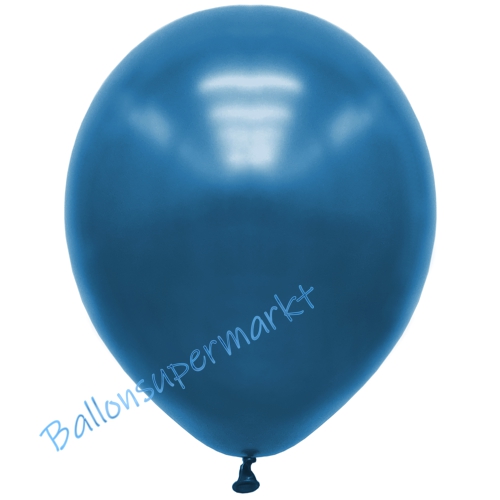 Premium-Metallic-Luftballons-Blau-30-33-cm-Ballons-aus-Natur-Latex-zur-Dekoration