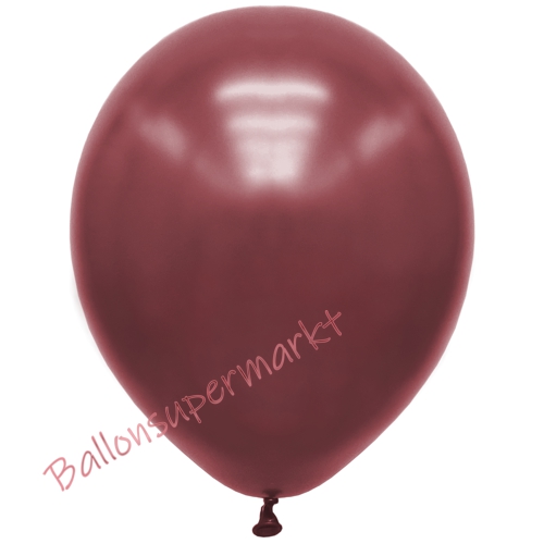 Premium-Metallic-Luftballons-Burgund-30-33-cm-Ballons-aus-Natur-Latex-zur-Dekoration