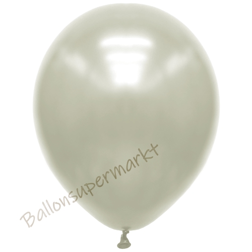 Premium-Metallic-Luftballons-Elfenbein-30-33-cm-Ballons-aus-Natur-Latex-zur-Dekoration