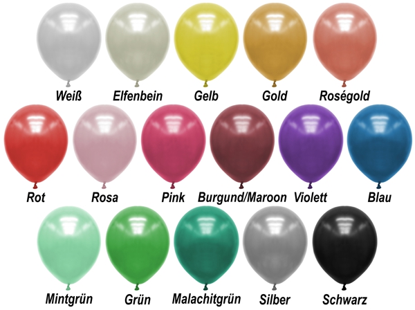 Premium-Metallic-Luftballons-Farbpalette-30-33-cm-Ballons-aus-Natur-Latex-zur-Dekoration