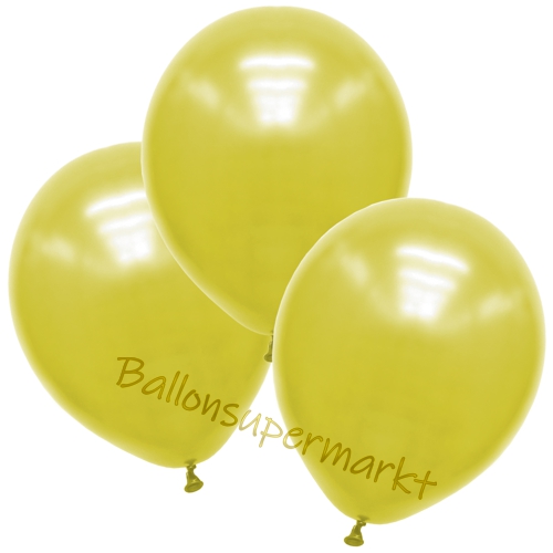 Premium-Metallic-Luftballons-Gelb-30-33-cm-Ballons-aus-Natur-Latex-zur-Dekoration-3er