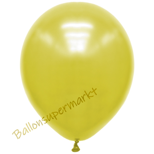 Premium-Metallic-Luftballons-Gelb-30-33-cm-Ballons-aus-Natur-Latex-zur-Dekoration