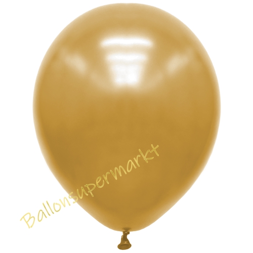Premium-Metallic-Luftballons-Gold-30-33-cm-Ballons-aus-Natur-Latex-zur-Dekoration