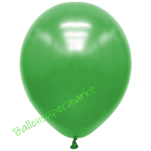 Premium-Metallic-Luftballons-Grün-30-33-cm-Ballons-aus-Natur-Latex-zur-Dekoration