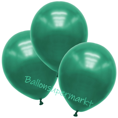 Premium-Metallic-Luftballons-Malachitgrün-30-33-cm-Ballons-aus-Natur-Latex-zur-Dekoration-3er