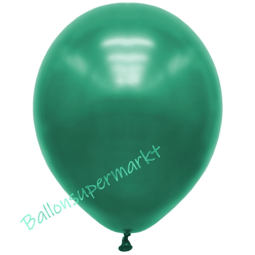 Premium-Metallic-Luftballons-Malachitgrün-30-33-cm-Ballons-aus-Natur-Latex-zur-Dekoration