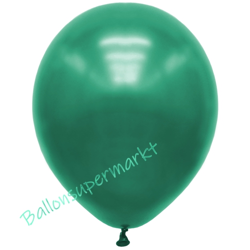 Premium-Metallic-Luftballons-Malachitgrün-30-33-cm-Ballons-aus-Natur-Latex-zur-Dekoration