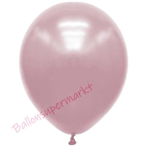 Premium-Metallic-Luftballons-Rosa-30-33-cm-Ballons-aus-Natur-Latex-zur-Dekoration