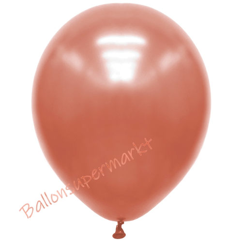 Premium-Metallic-Luftballons-Rosegold-30-33-cm-Ballons-aus-Natur-Latex-zur-Dekoration
