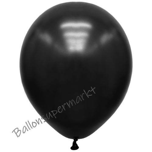 Premium-Metallic-Luftballons-Schwarz-30-33-cm-Ballons-aus-Natur-Latex-zur-Dekoration