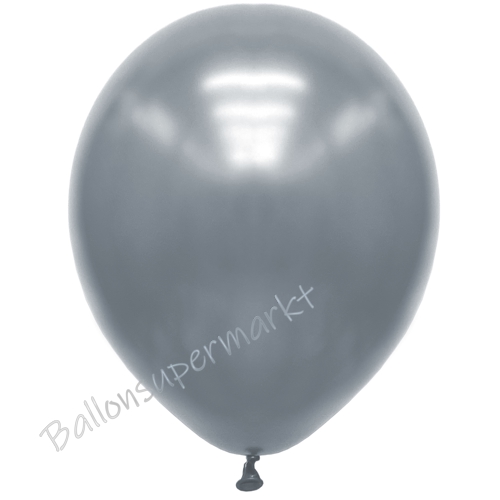 Premium-Metallic-Luftballons-Silber-30-33-cm-Ballons-aus-Natur-Latex-zur-Dekoration