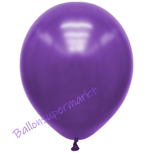 Premium-Metallic-Luftballons-Violett-30-33-cm-Ballons-aus-Natur-Latex-zur-Dekoration