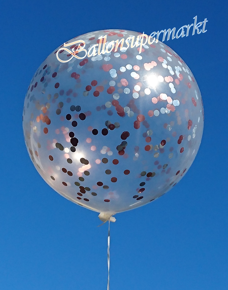 Riesen-Luftballon-mit-Konfetti-1-m-Dekoration-Party-Fest-Hochzeit-Silvester