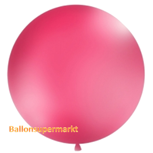 Riesenballon-grosser-Ballon-aus-Latex-100-cm-Pastell-Fuchsia