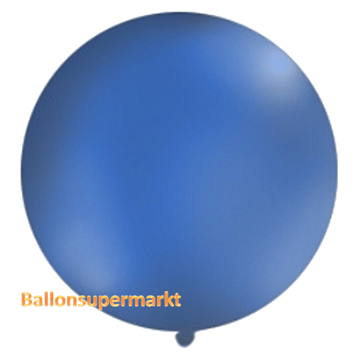 Riesenballon-grosser-Ballon-aus-Latex-100-cm-Pastell-Marineblau