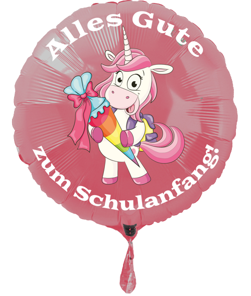 Rosa-Luftballon-mit-Einhorn-Alles-Gute-zum-Schulanfang