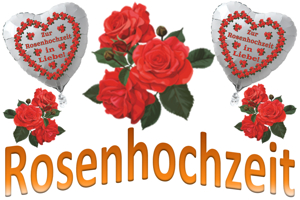 Rosenhochzeit-Dekoration-und-Luftballons