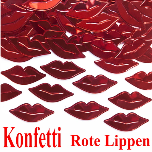 Rote-Lippen-Konfetti