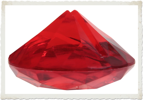 Roter-Diamant-Tischkartenhalter