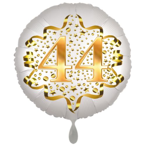 Rundluftballon-Satin-de-Luxe-weiss-Zahl-44-45-cm-mit-Helium