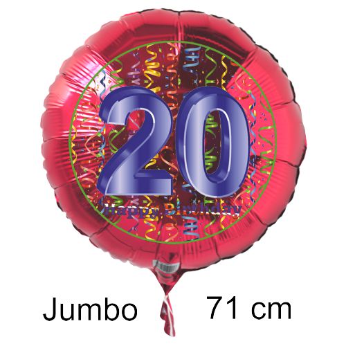 Rundluftballon-auf-rund-rot-71-cm-Zahl-20-mit-Helium