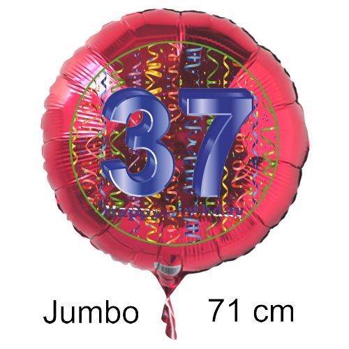 Rundluftballon-auf-rund-rot-71-cm-Zahl-37-mit-Helium