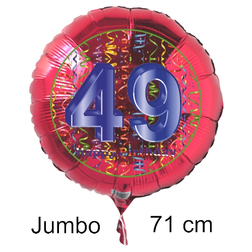 Rundluftballon-auf-rund-rot-71-cm-Zahl-49-mit-Helium