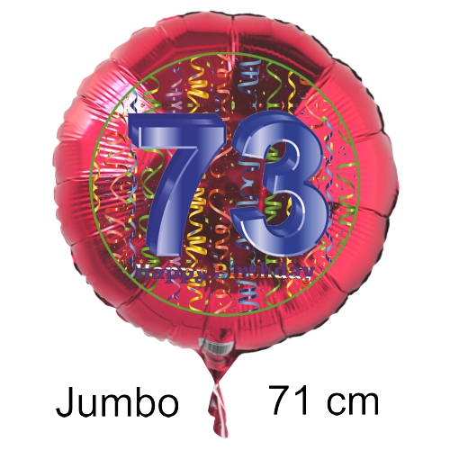 Rundluftballon-auf-rund-rot-71-cm-Zahl-73-mit-Helium