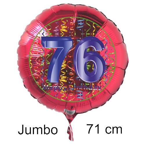 Rundluftballon-auf-rund-rot-71-cm-Zahl-76-mit-Helium
