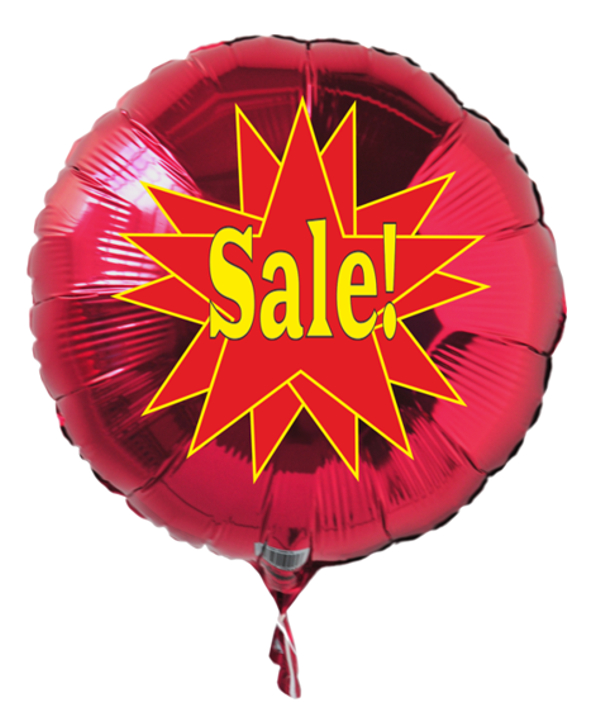 Sale-StarLuftballon-aus-folie-in-Rot-mit-Ballongas-Helium