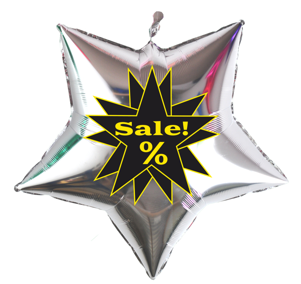 Sale-prozent-silberner-Sternballon-aus-Folie-zur-Geschaeftsaktion-Werbeaktion-Sales