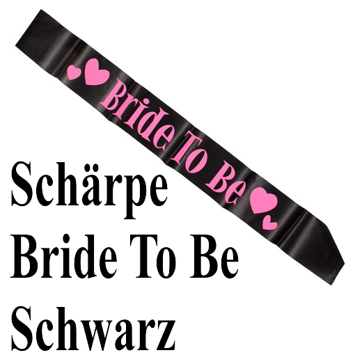 Schaerpe-in-Schwarz-Bride-to-be-Junggesellinnenabschied-Hen-Party