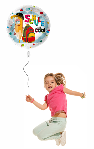 Schule-ist-cool-weisser-45-cm-Luftballon-mit-Helium-zum-Schulanfang-zur-Einschulung-als-Geschenk