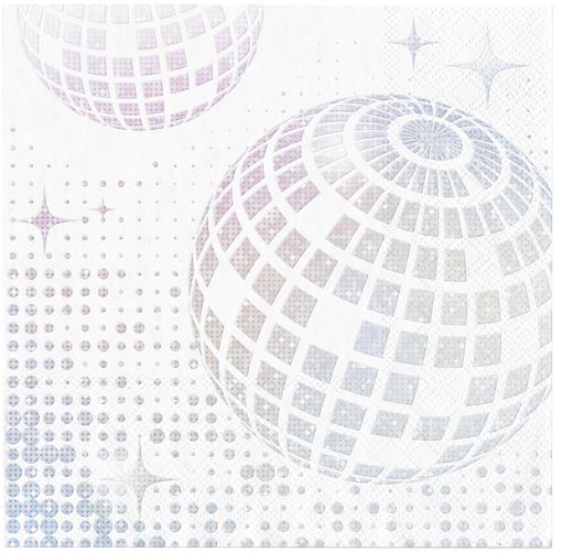 Disco-Party/Partyservietten-Mottoparty-Disco-70er-Jahre Disco-Party/Partyservietten-Mottoparty-Disco-70er-Jahre