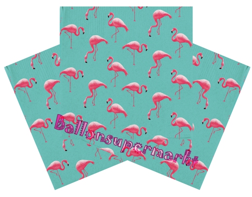 Servietten-Flamingo-Paradise-Partydeko-Tischdekoration-Mottoparty-Flamingo-Hawaii-tropisch-Geburtstag