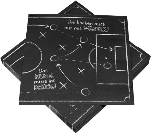 Tischdeko Servietten Fußball