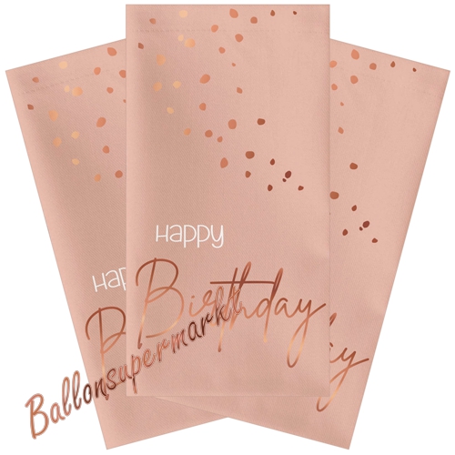 Servietten-Happy-Birthday-Elegant-Lush-Blush-Tischdekoration-zum-Geburtstag