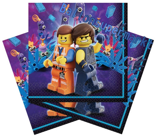Servietten-LEGO-Movie-2-Partydekoration-Kindergeburtstag-Emmet