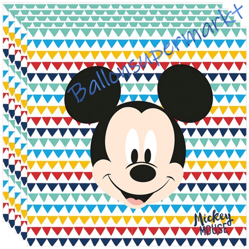 Servietten-Mickey-Awesome-Mouse-Partydekoration-Tischdeko-zum-Kindergeburtstag-Micky Maus-Geburtstag