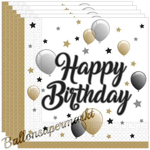 Servietten-Milestone-Happy-Birthday-Dekoration-Geburtstagsparty-Partydekoration-zum-Geburtstag