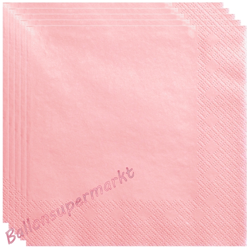Servietten-Rosa-Partydekoration-Tischdeko-Party-Fest-Feier-Geburtstag-Babyparty