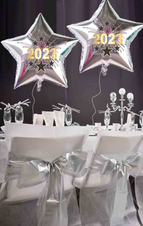 Silvester-Dekoration-Stern-Luftballons-2023