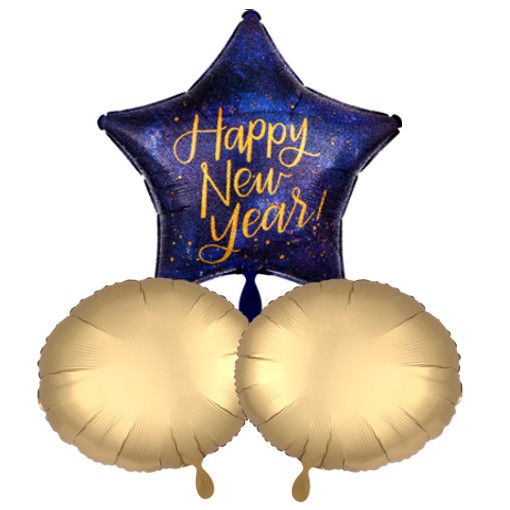 Silvester-Luftballon-Bouquet-mit-Helium-Happy-New-Year