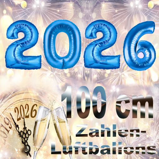 Silvester-Folienballons-Zahlen-2026-blau-Luftballons-Dekoration-zu-Silvester-Neujahr-Partydeko
