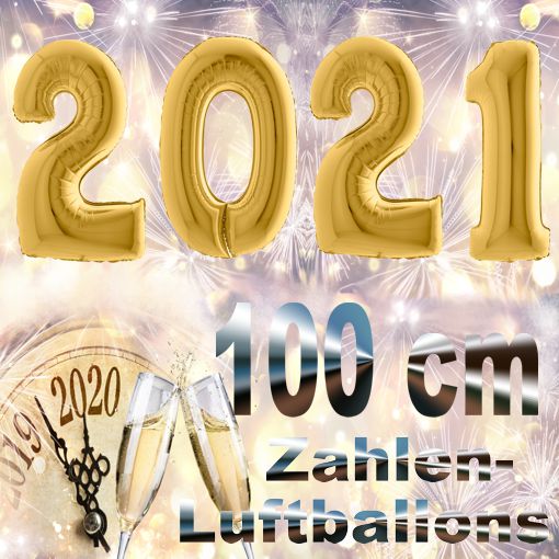 Partydekoration Silvester 2021 Gold