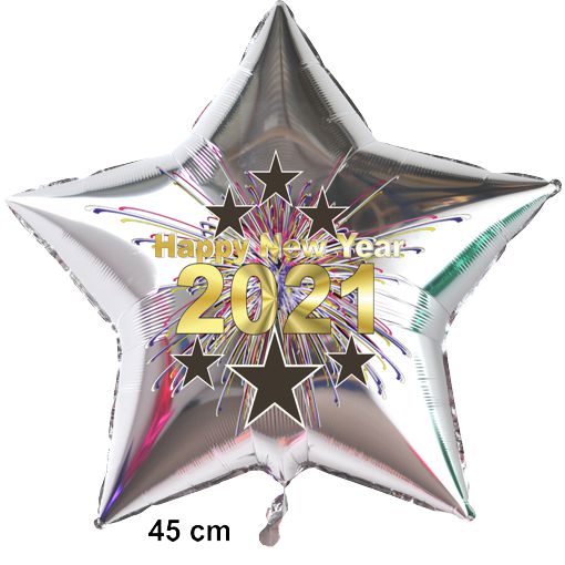 Sternluftballon-2021-Neujahr-Silvester-Dekoration-Silber