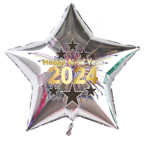 Sternluftballon-2024-Neujahr-Silvester-Dekoration