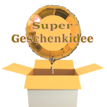 Die Super Geschenkidee: Heliumballons zum Versand im Karton