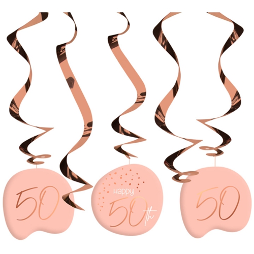 Swirl-Dekoration-Elegant-Lush-Blush-50-Raumdekoration-Partydeko-zum-50.-Geburtstag